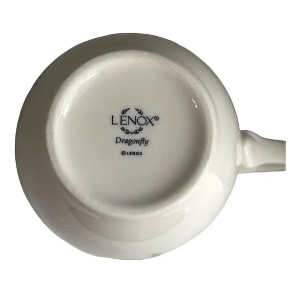 Lenox Butterfly Meadow Mugs Set of 2 12 Oz Fine Porcelain Coffee Cups - Picture 8 of 10